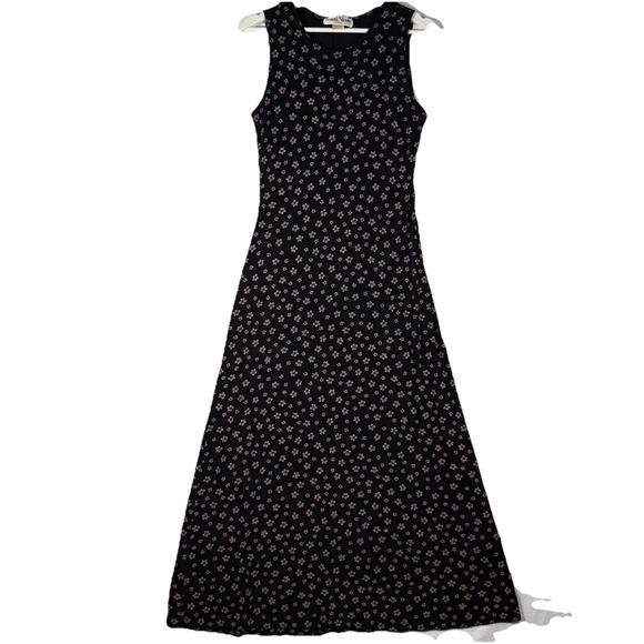Ronni Nicole Dresses & Skirts - VTG Ronni Nicole Maxi Dress Womens Size 6 Black Slinky Fairy Goth Grunge Y2K 90s